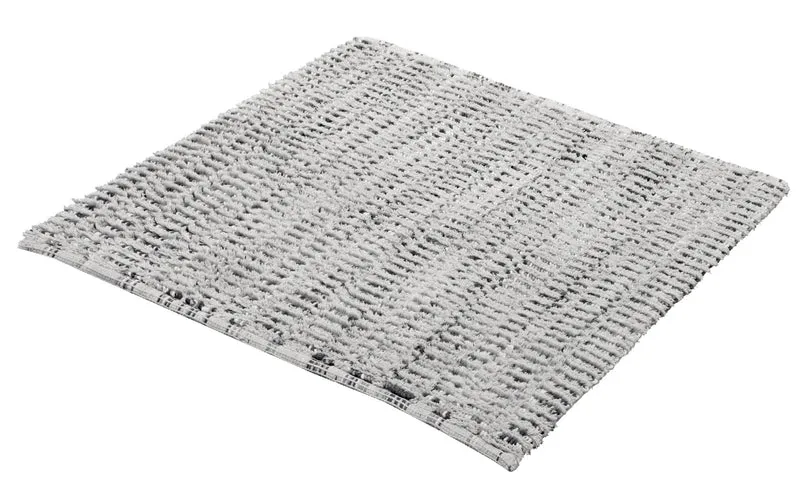Badteppich SWAY Platinfarben 60 x 60 cm