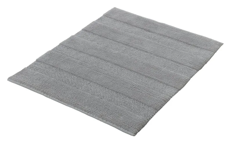 Badteppich TIKKA Silbergrau 55 x 65 cm
