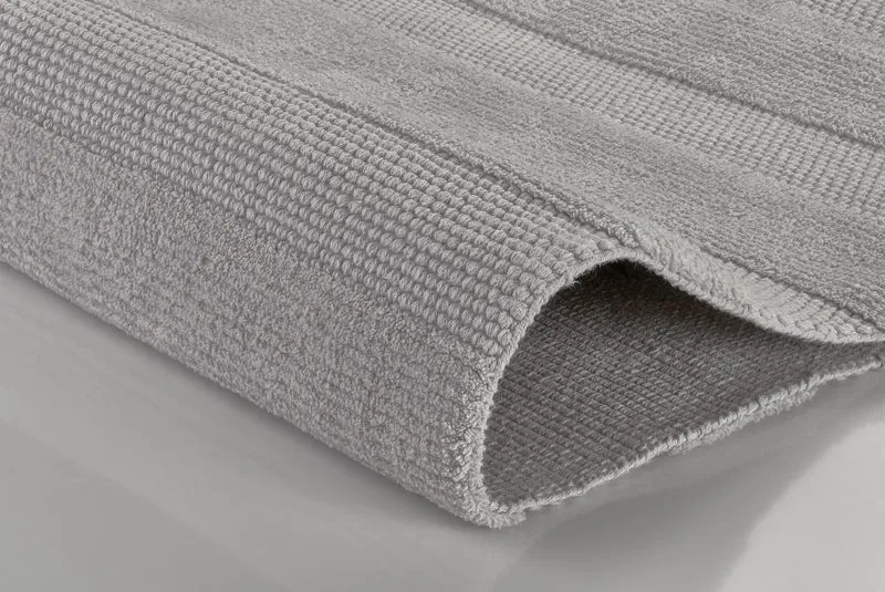 Badteppich TIKKA Silbergrau 60 x 90 cm