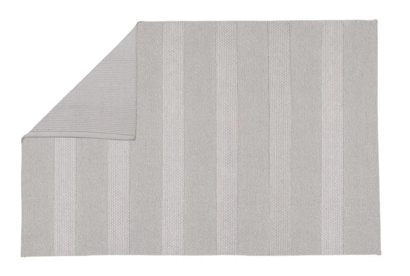 Badteppich TIKKA Silbergrau 60 x 90 cm