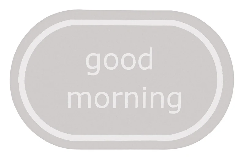 Badteppich MORNING Auster 50 x 80 cm ideal für Saugroboter