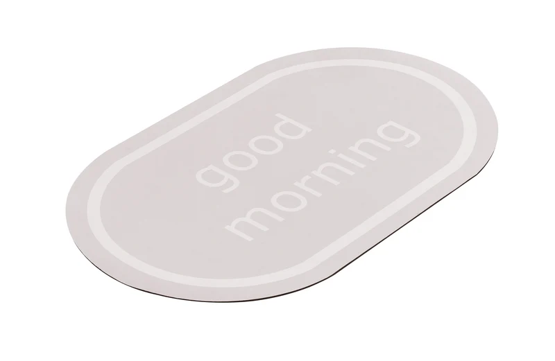 Badteppich MORNING Auster 50 x 80 cm ideal für Saugroboter