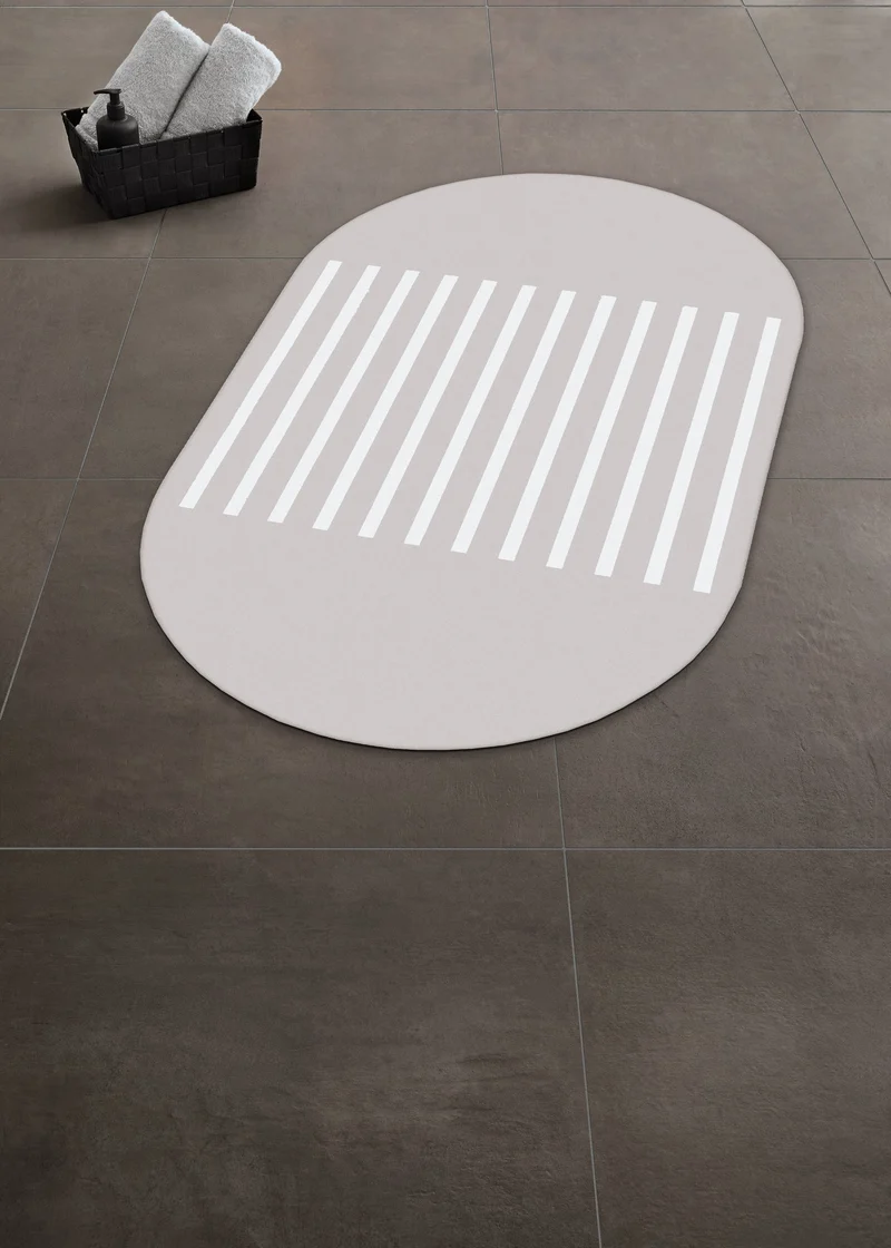 Badteppich SURF Auster 50 x 80 cm ideal für Saugroboter
