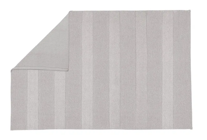 Badteppich TIKKA Silbergrau 70 x 120 cm