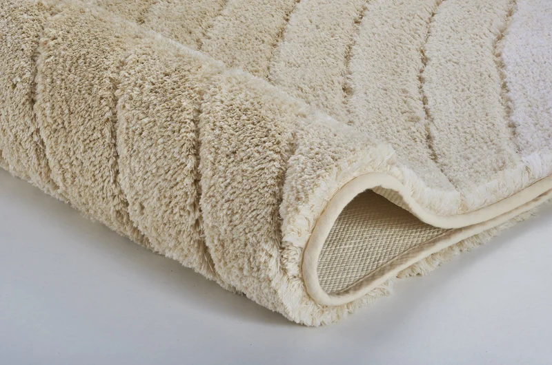 Badteppich TENDER Sandbeige 60 x 60 cm