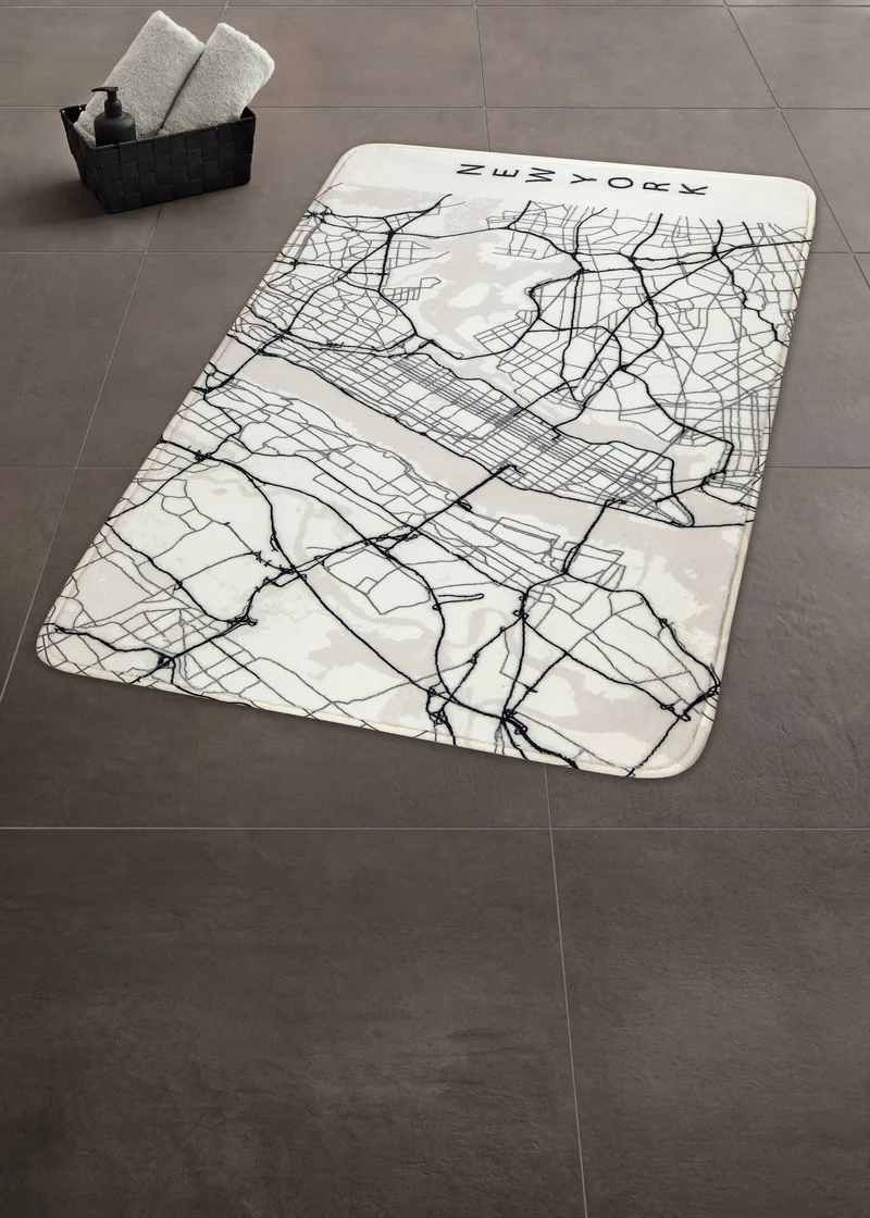 Badteppich NEW YORK Auster 50 x 80 cm
