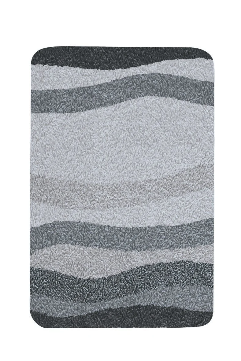 Badteppich MIAMI Schiefer 65 x 115 cm