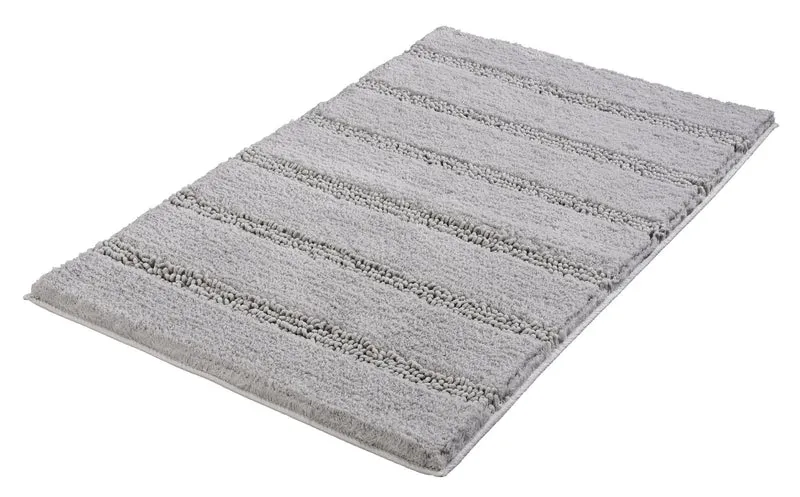 Badteppich MONROVIA Platinfarben 70 x 120 cm