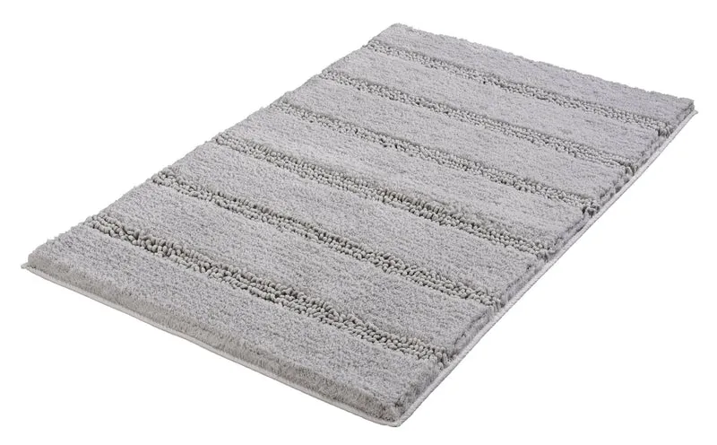 Badteppich MONROVIA Platinfarben 80 x 140 cm