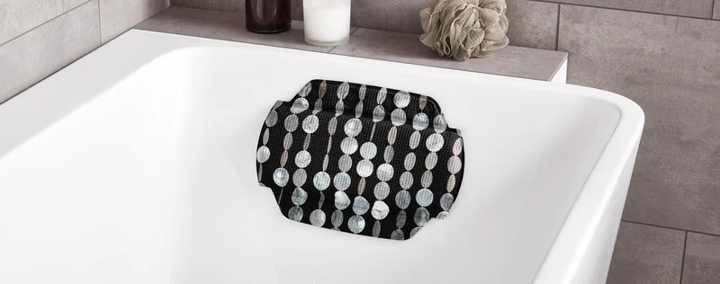 Nackenpolster PERLA Schwarz 32 x 22 cm