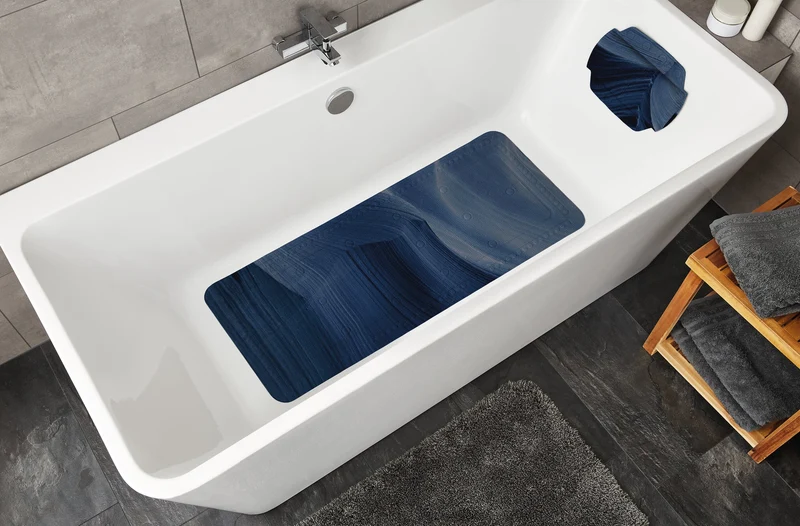 Wanneneinlage MYSTIC Navy 36 x 92 cm