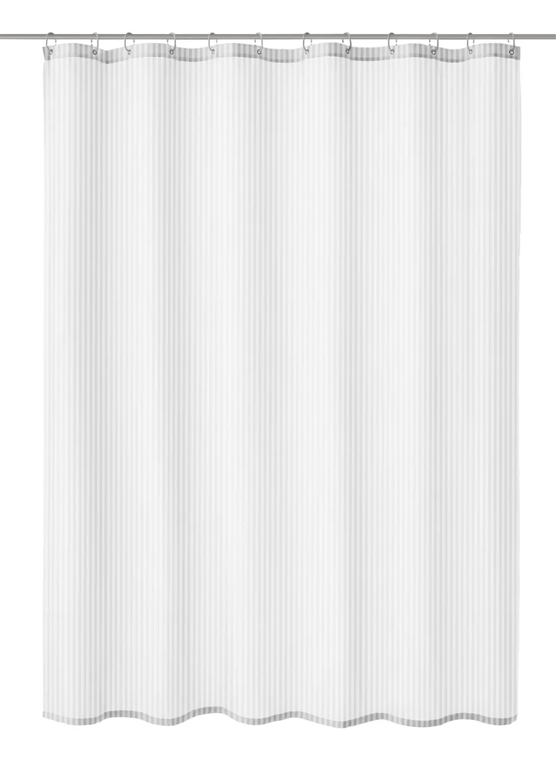 Duschvorhang Textil SANNA Weiß 120 x 200 cm