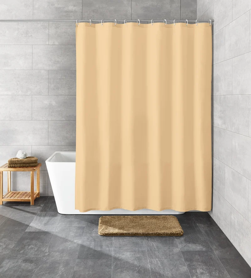 Duschvorhang Textil KITO Natur 120 x 200 cm