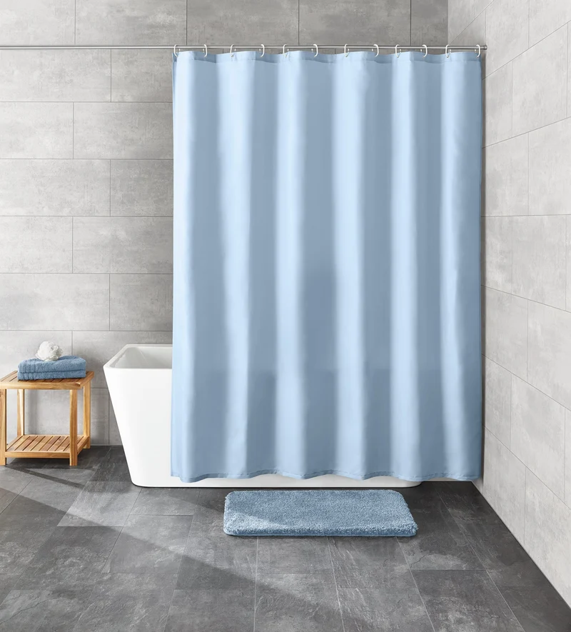 Duschvorhang Textil KITO Azur 120 x 200 cm