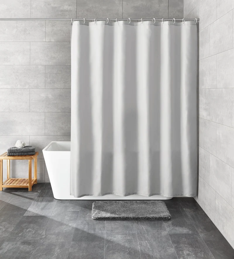 Duschvorhang Textil KITO Nebel 180 x 200 cm