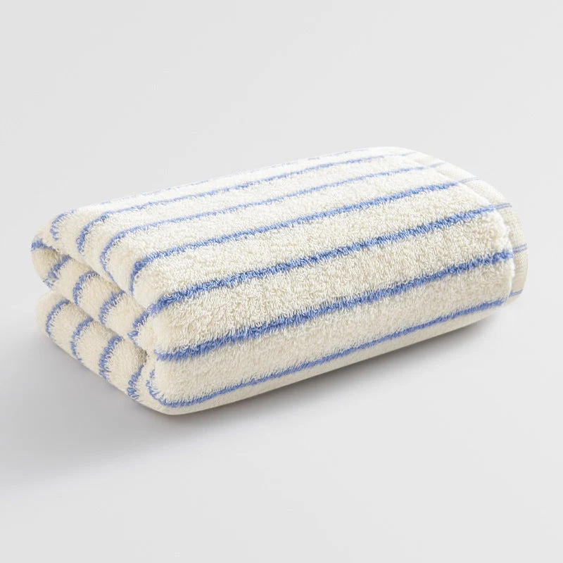 Damer Elegant Frotté Håndkle med Stripemønster Luvikno