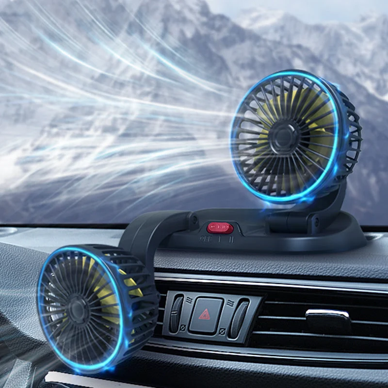Dual Fan Car Air Circulation System Luvikno