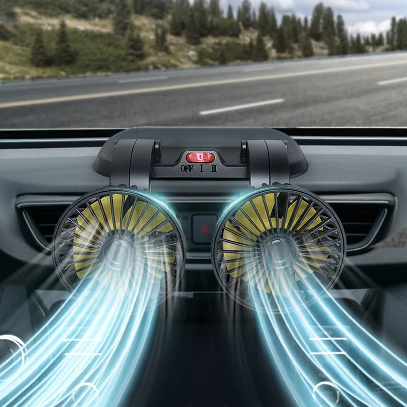 Dual Fan Car Air Circulation System Luvikno