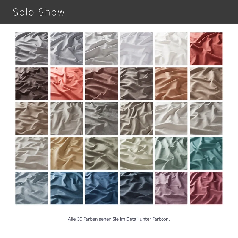Solo Show – blickdichter Vorhang nach Maß in moderner Leinenoptik hochwertig pflegeleicht viele Farben