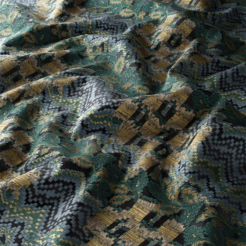 Elysian – luxuriöser Design-Vorhang nach Maß mit schimmerndem Jacquardmuster