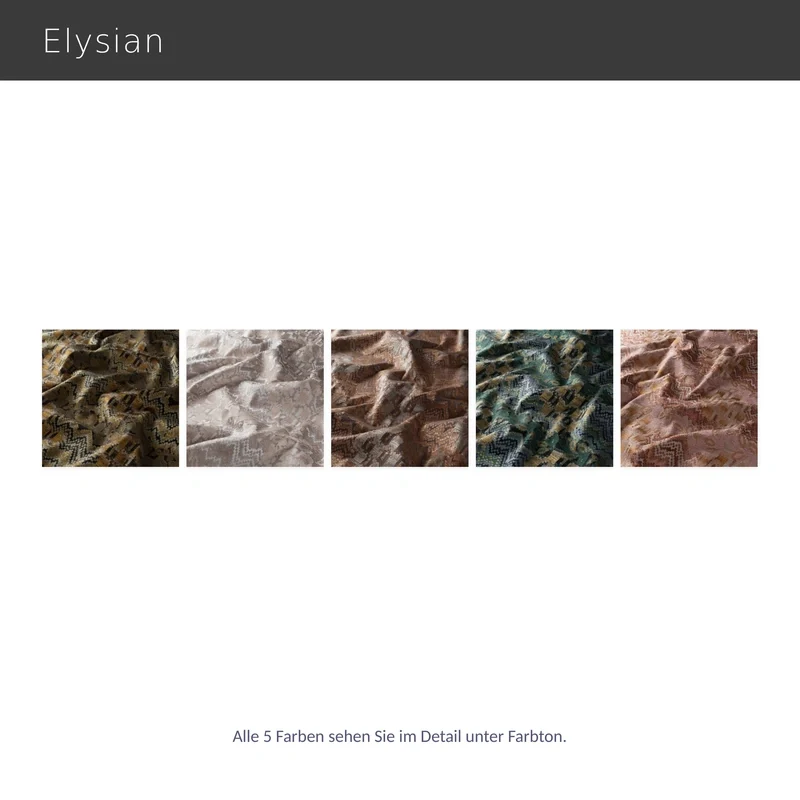 Elysian – luxuriöser Design-Vorhang nach Maß mit schimmerndem Jacquardmuster