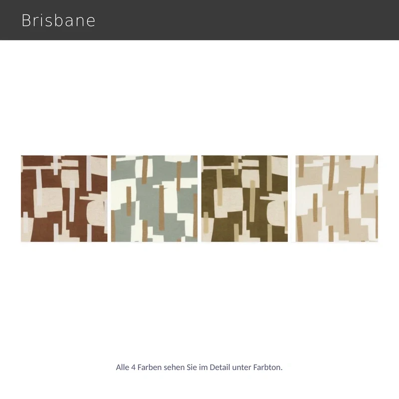 Brisbane – hochwertiger blickdichter Design-Vorhang nach Maß mit grafischer Stickerei