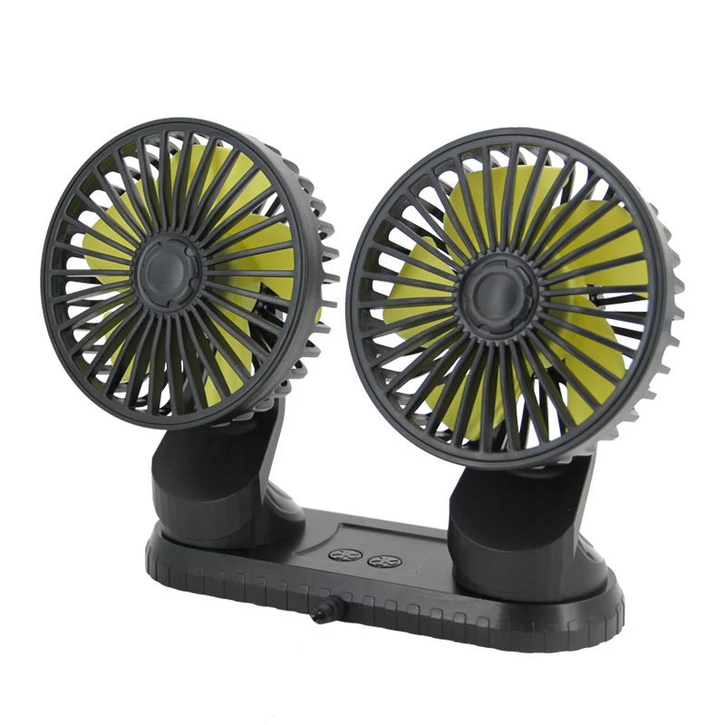 Dual-Head Justerbar Skrivebords Vifte Luvikno