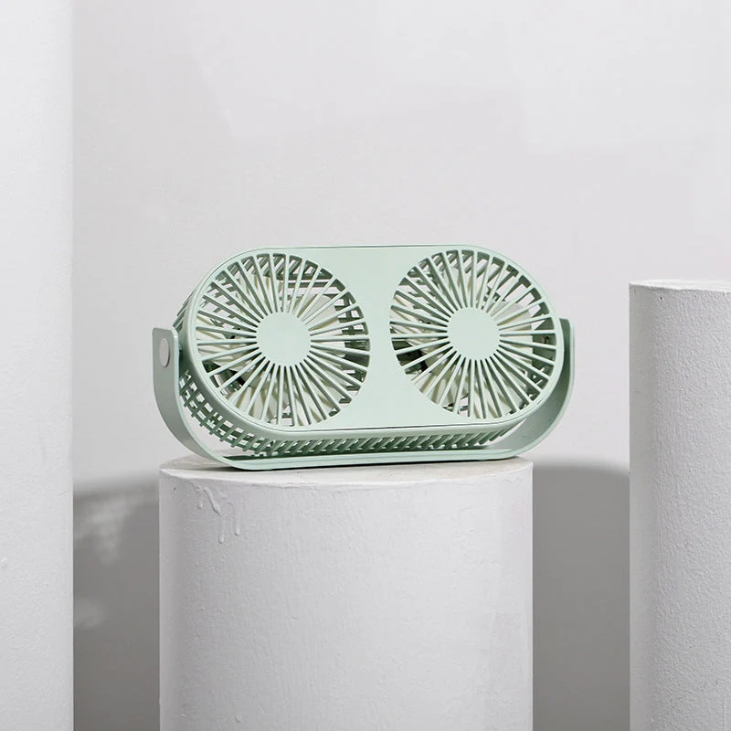 Dual-Head Portable Desk Fan Luvikno
