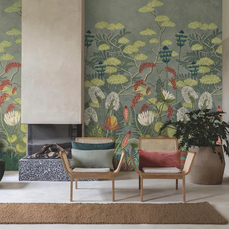 Blossom Heart – halbtransparenter Leinenvorhang nach Maß mit Urban-Jungle-Blattmuster