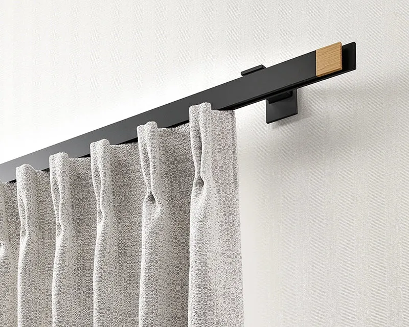 Interstil Show – moderne 1-/2-läufige Innenlaufschiene Holz Metall Wandmontage