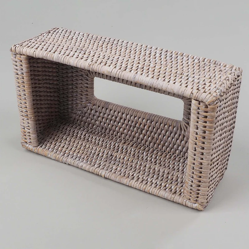 Rechteckige Rattan Papiertuchbox Basket KBX