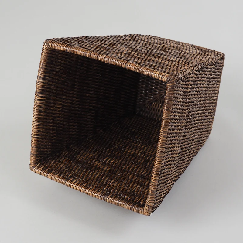 Eckiger Rattan Papierkorb Basket KK