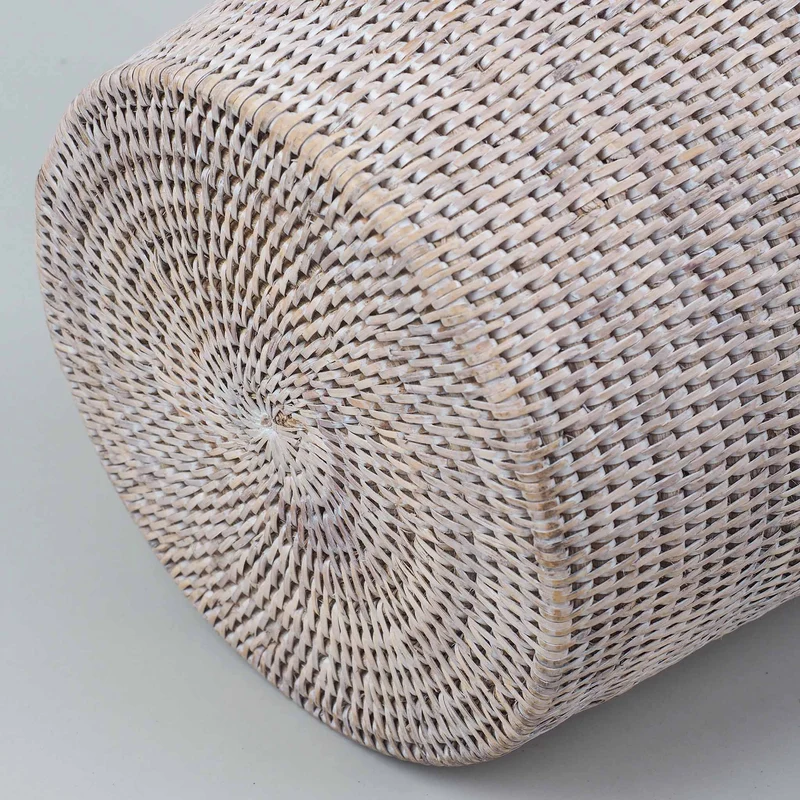Runder Rattan Papierkorb Basket PK