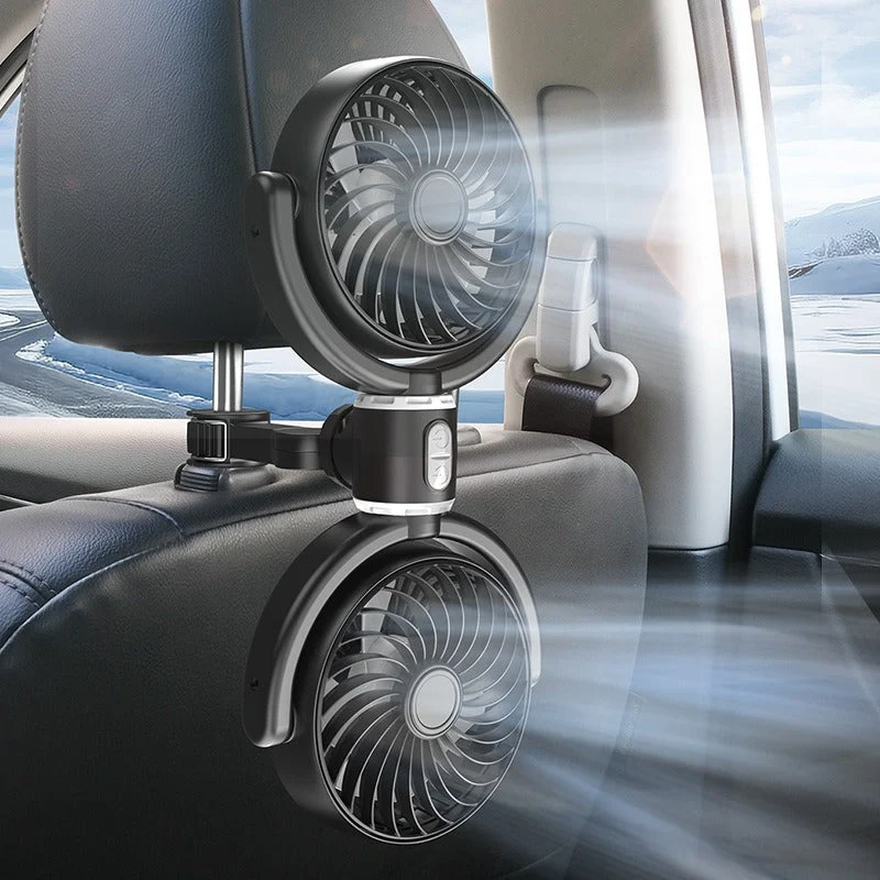 Bærbar Dual-Breeze Bilvifte Luvikno