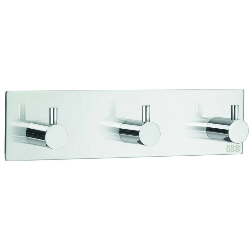 Selbstklebende Design-Dreifach-Hakenleiste eckig, Art.Nr. 1107
