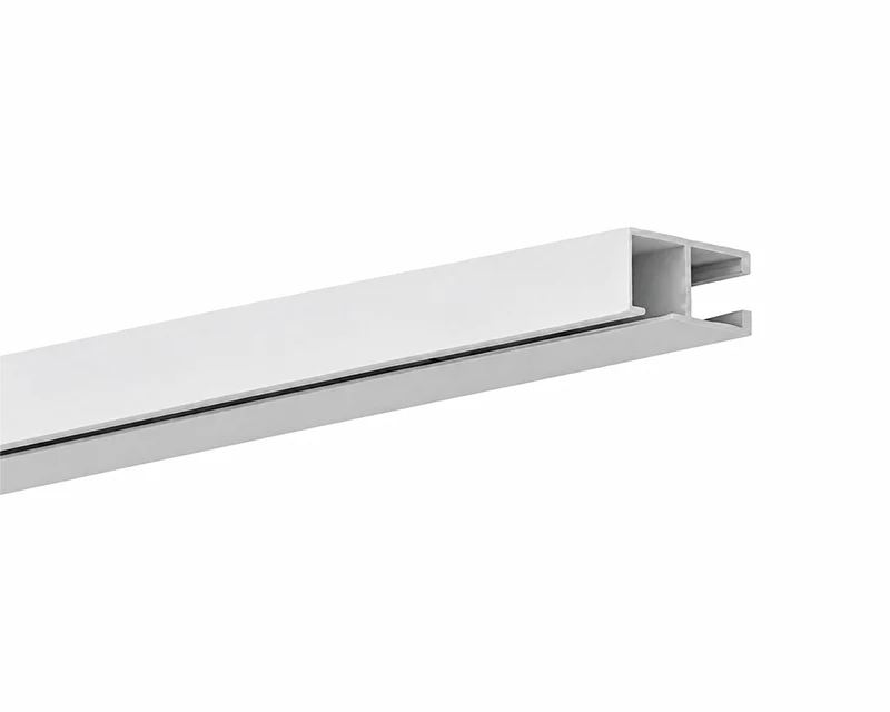 MHZ 01-2404 – flache 1-läufige Objektschiene Outdoor Aluminium zur Deckenmontage