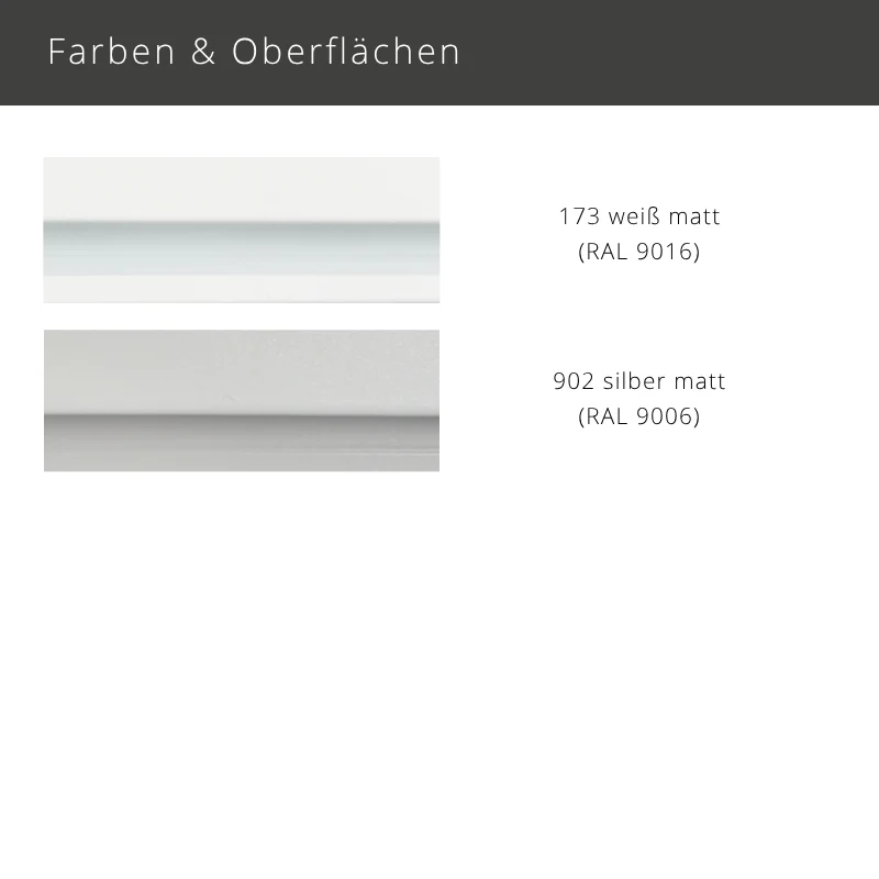 MHZ 01-2404 – flache 1-läufige Objektschiene Outdoor Aluminium zur Deckenmontage