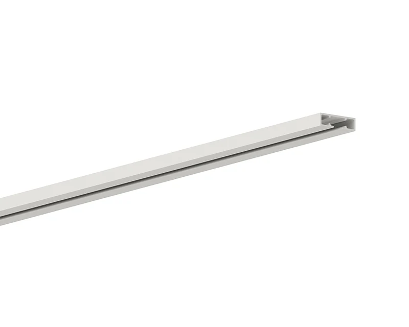 MHZ 01-2354 – schmale 1-läufige Gardinenschiene mit optionalem Schnurzug Deckenmontage