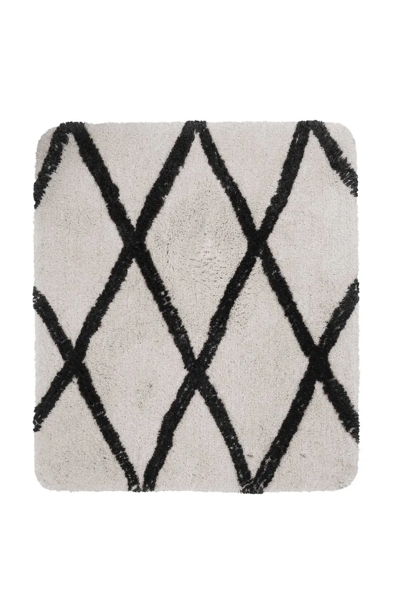 Badteppich Creme Schwarz "San Bosa" Homie Living
