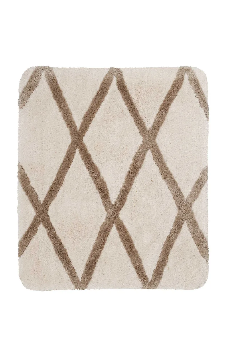 Badteppich Beige Sand "San Bosa" Homie Living