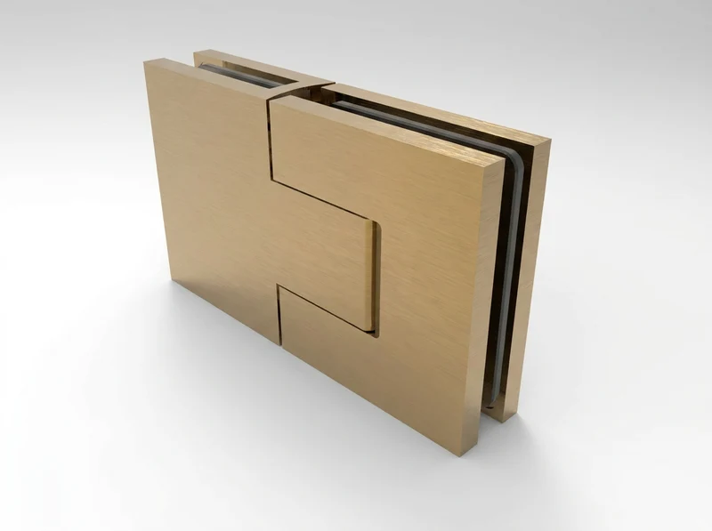 Pendeltürband Sauna 180° Glas-Glas, einstellbar, für 8 mm Glas, 12 Oberflächen, Art.Nr. BELS380