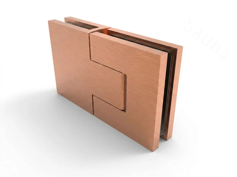 Pendeltürband Sauna 180° Glas-Glas, einstellbar, für 8 mm Glas, 12 Oberflächen, Art.Nr. BELS380