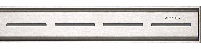 Vigour V3 Designrost Edelstahl für Duschrinne, sichtbar, 600 bis 1000 mm, Art.Nr. V3DR60DE, V3DR70DE, V3DR80DE, V3DR100DE