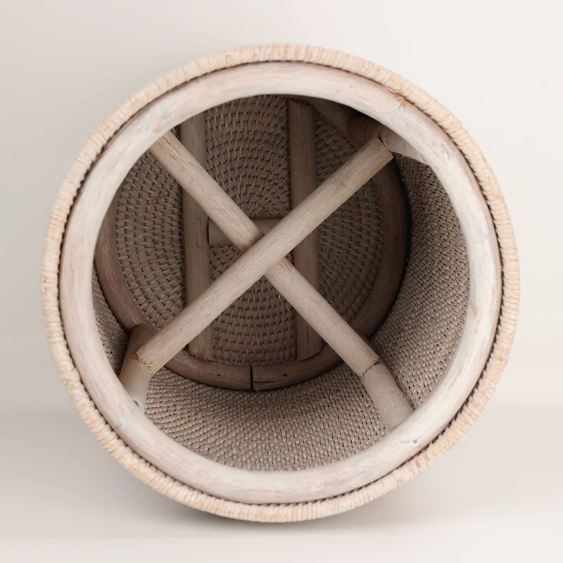 Rattan Hocker Basket STOOL