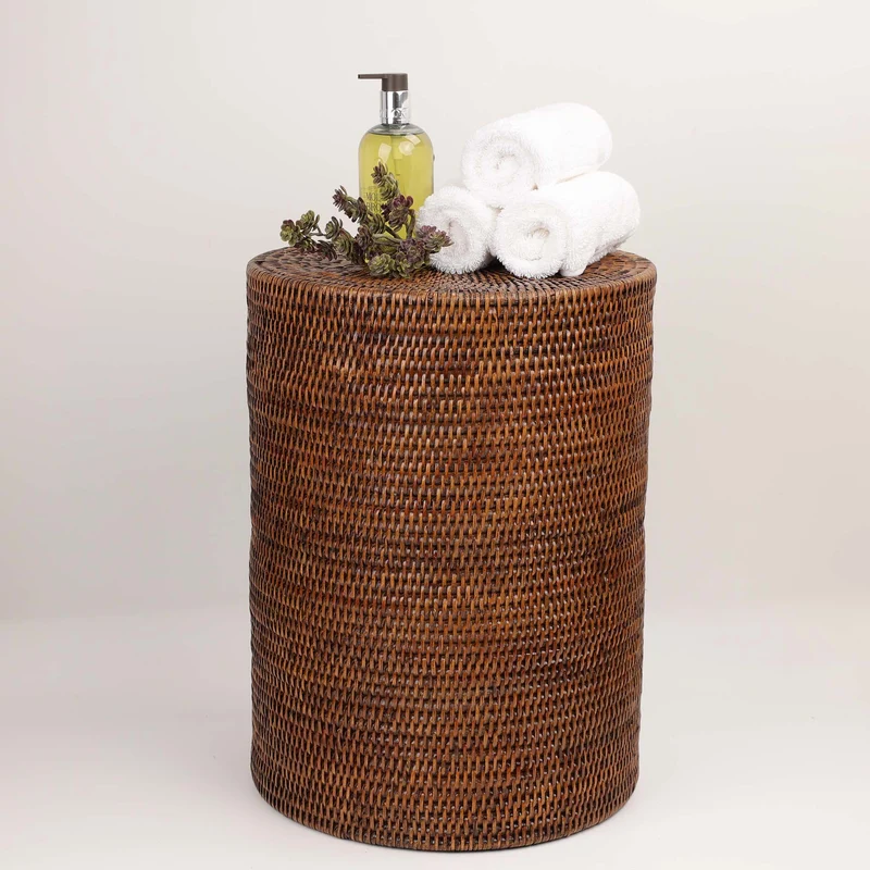 Rattan Hocker Basket STOOL