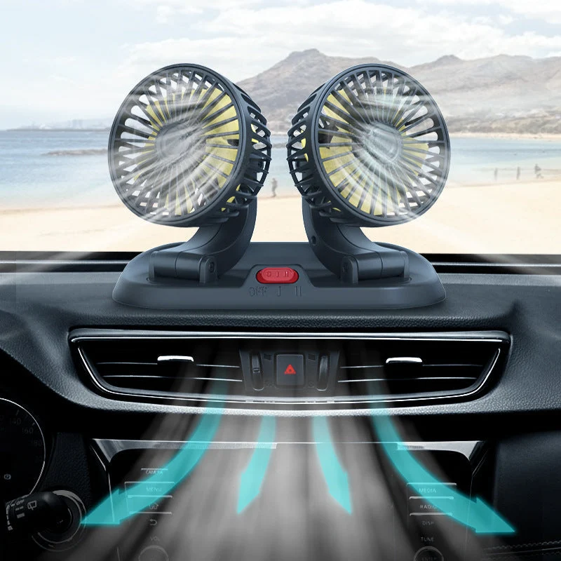 Dual Cooling Car Ventilation Fan Luvikno