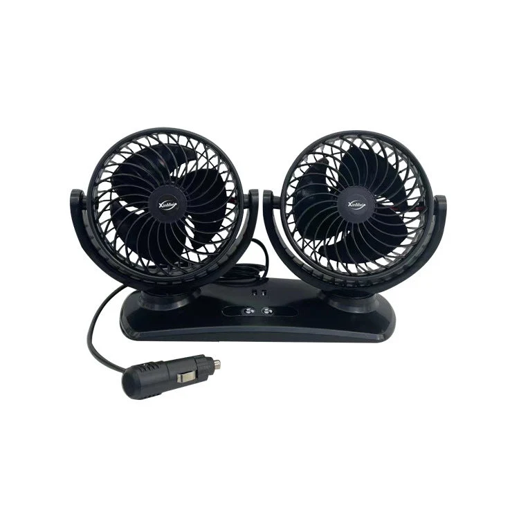 Dual-Head Bærbar Bil Ventilasjonsvifte Luvikno