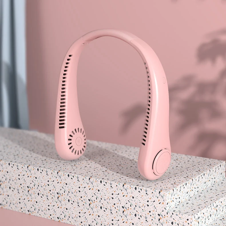 Unisex nan gjenpåfyllbar halsvifte med stille vifte og digital skjerm Luvikno