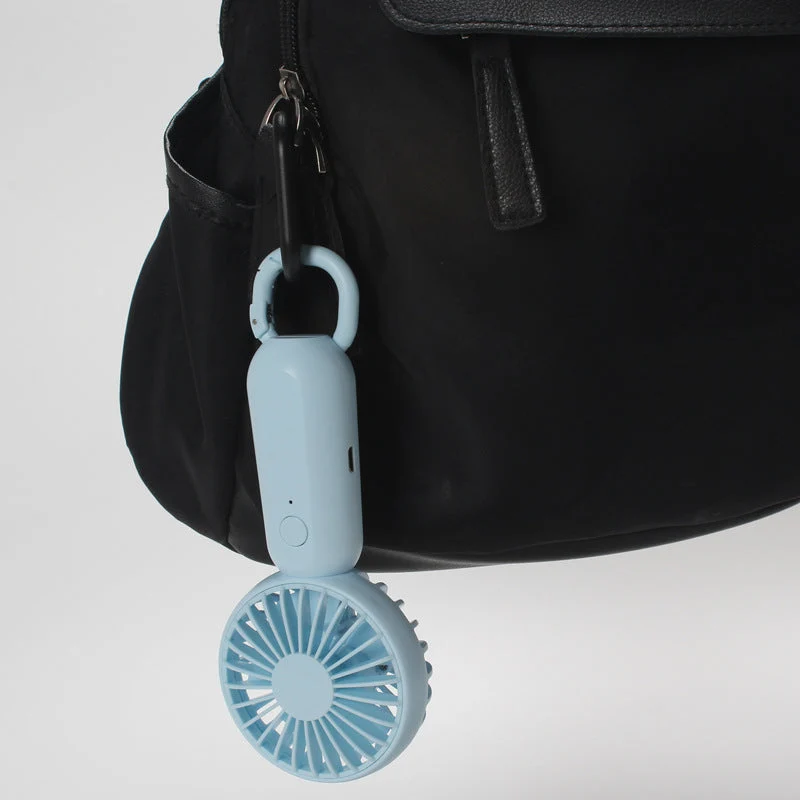 Unisex nan tragbar Mini-håndvifte med USB-lading og bæremansjett Luvikno