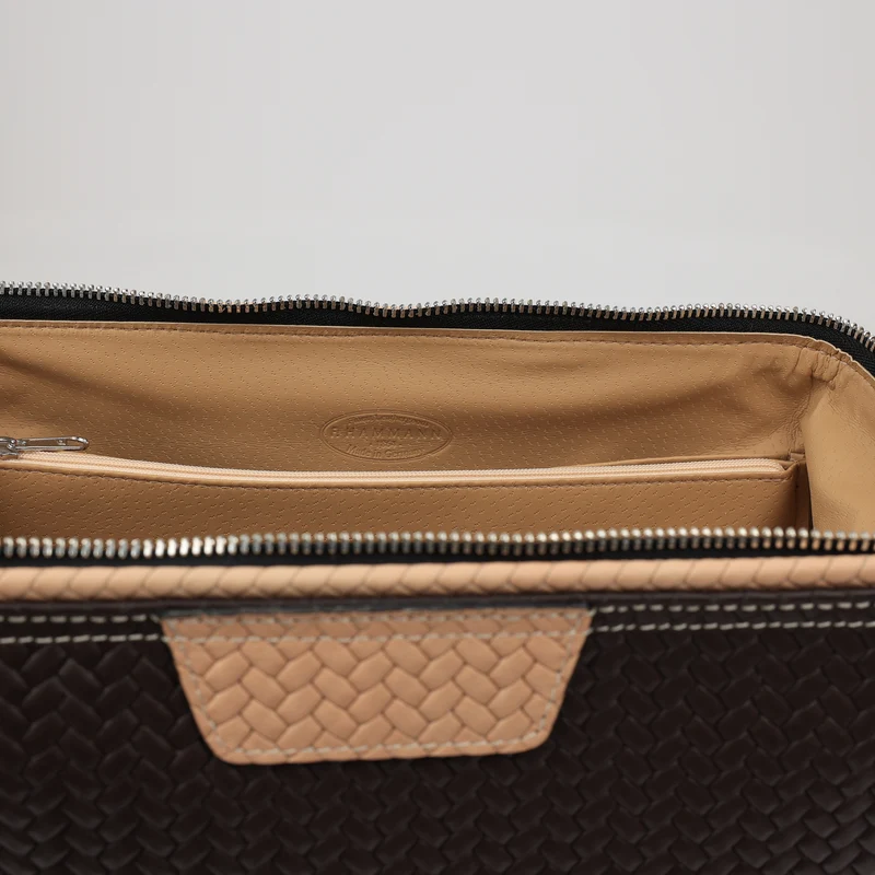Kulturtasche Mousetrap High (L) - dunkelbraun/ sand
